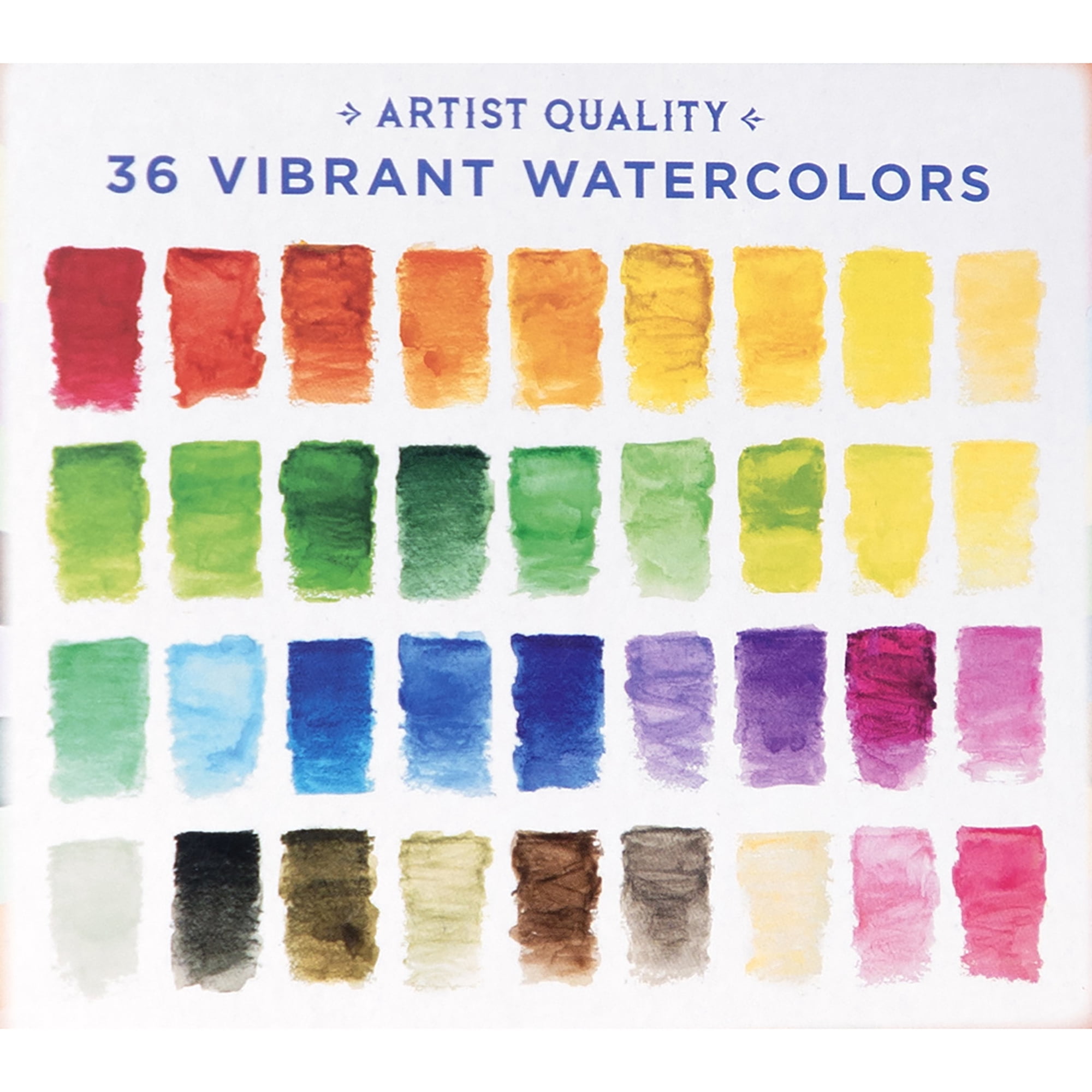eeBoo: Watercolor Pencils - Rainbow - 18 Double-Sided Pieces, 36 Colors, Foil Barrels, Artist Quality, Adults Art Supplies