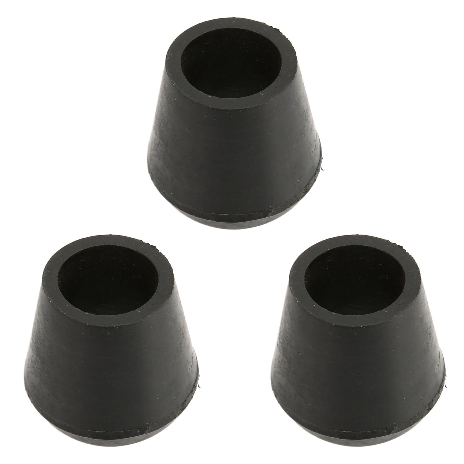 NFTIGB 3 PCS Rubber Crutch Tips 7/8 inch (22mm) Inner Diameter Heavy Duty Replacement Walking Cane Tips with Built-in Copper Plate for Anti-Slip Stability, Enhanced Traction and Floor Protection