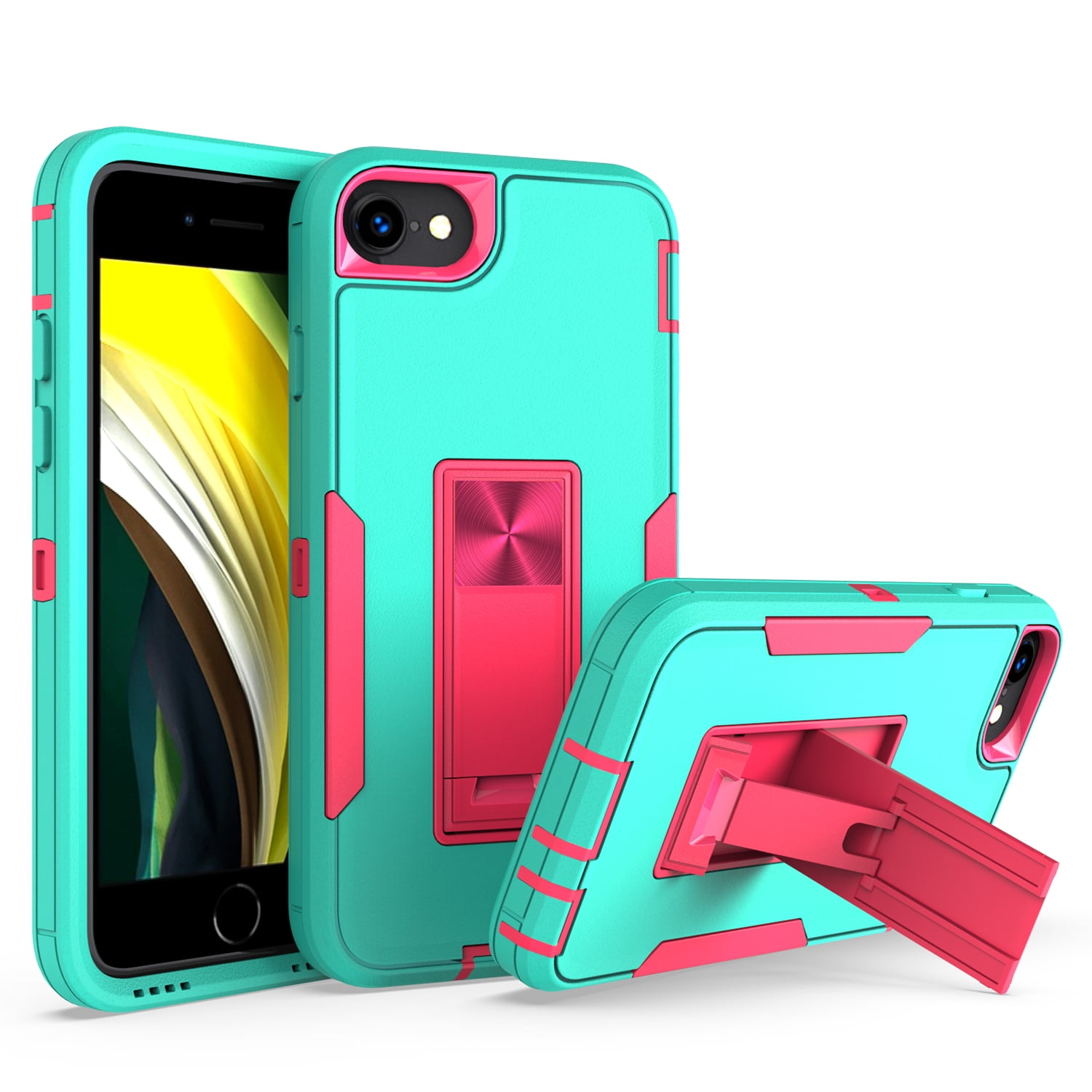Iphone Se 22 Case Iphone 8 Case Iphone 7 Cover Allytech Built In Kickstand Magnetic Car Mount Holder Anti Scratch Drop Protection Slim Case For Iphone 3rd 2nd Gen 22 Green Rose Walmart Com