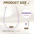 thumbnail image 2 of Uxcell 12 Pcs Correa de Gafas de Nylon Trenzada, Correa de Gafas de 28 Pulgadas con Bucles de Silicona, Cuerdas para Sujetar Gafas Antipérdida Alrededor del Cuello, Púrpura, 2 of 7