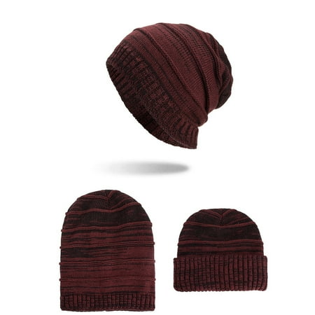 

Dadaria Cowgirl Hats Women Unisex Skiing Fashion Keep Warm Winter Hats Knitted Cotton Hat Wine Women