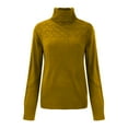 thumbnail image 4 of Chandail Col Roulé pour Femmes, Chandail Col Roulé à Manches Longues, Tricot Ample, Chandail Col Roulé pour Femmes TTG, 4 of 9