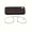 +100, variant on Retro Vintage Reading Glasses with Phone-Pegged Clip for Smartphone Users Clear Presbyopia Glasses, Unplated Precious Metal Nose Mount, Portable No-Frame Eyewear for Computer & Mobile Screen Reading