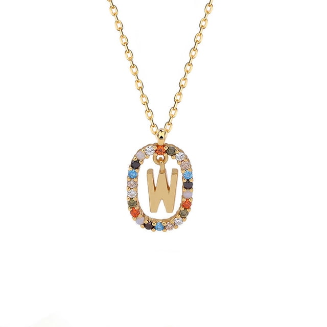 mtvxesu Necklaces Pendants Collier Lettre Design Mode Pendentif de Luxe