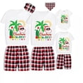 thumbnail image 1 of Pijamas familiares a juego de Navidad, conjuntos de Pijamas cortos de Papá Noel en julio, gris, 1 of 3