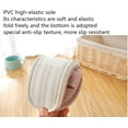 thumbnail image 5 of Women's Striped Linen Comfortable Antislip Cotton Slippers, Closed-Toe Spa Slippers, Machine Washable, 5 of 9