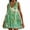 Green#2, variant on Viikei Dresses for Women Plus Size Sleeveless Dresses,Women Casual Loose Summer Print Pleated Sleeveeless V-Neck Dress with Pocket Yellow S