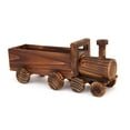 thumbnail image 1 of Train Flowerpot Multi-functional Plant Container Garden Home Vintage Design Wooden Pot, 1 of 4