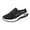 Black, variant on EKVAHL Women's Orthopedic Slip On Mules, Mesh Upper Wide Width Diabetic Shoes, Lightweight Platform Workout Daily Walking Shoes Black