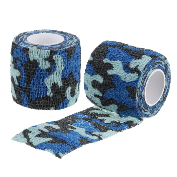 Uxcell Cinta de camuflaje autoadhesiva de 2" x 14.76ft, 2 rollos, color marino