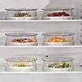 thumbnail image 2 of Tall Microwave Glass Plate Cover Splatter Guard Lid with Handle for Heating Pasta Warming Leftovers, 2 of 5