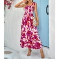 thumbnail image 1 of Vestido Largo NikouMX Estampado Fruncido Tamaño S, 1 of 8