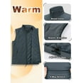 thumbnail image 4 of Off Road Ventures Men's Lightweight Vest Warm Insulated Waterproof Sleeveless Outerwear Jacket for Winter, 4 of 6