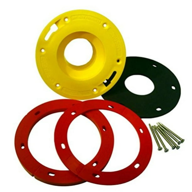 oatey 43403 setrite toilet flange extension kit, 1/2" 5/8", red