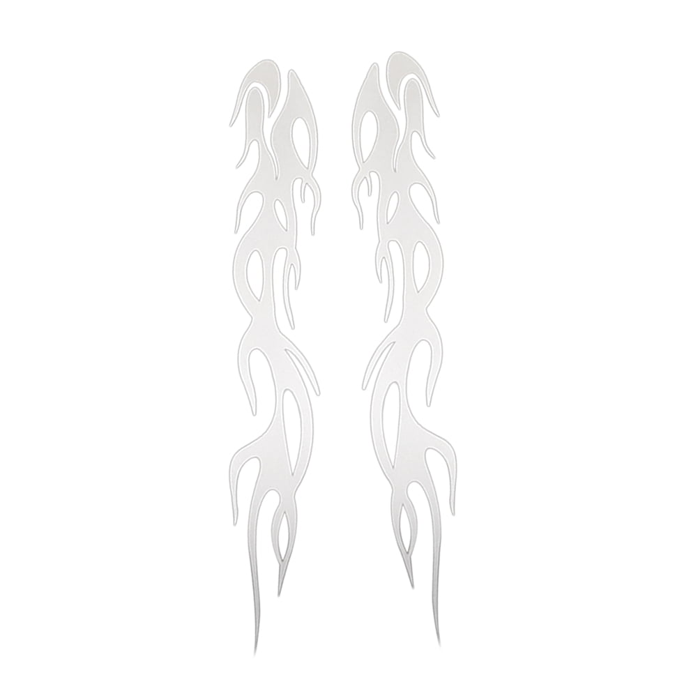 iSpchen 2 Pieces Car Reflective Flame Sticker DIY Bumper Decals