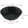 12 Packs 3 Inch Egg Tart Pans, Mini Egg Tart Molds with Removable
