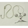 thumbnail image 3 of Cheerleader Necklace Cheerleading Pendant Charm iCheer Foodtball Sport, 3 of 4
