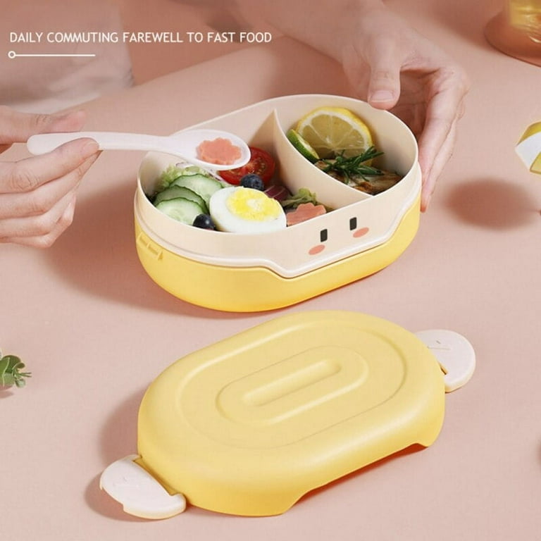 MINI Bento Box Lunch-Box Snack Containers for Kids Small Lunch-Boxes Lunch  Containers Adults Kids Snack Containers 3 Compartment Bento Lunch Box BPA