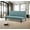 Blue, variant on Convertible Sofa Bed with Adjustable Backrest 3 Positions, Convertible Sleeper Sofa, Folding Sofa Bed for Living Room and Small Spaces, 64'