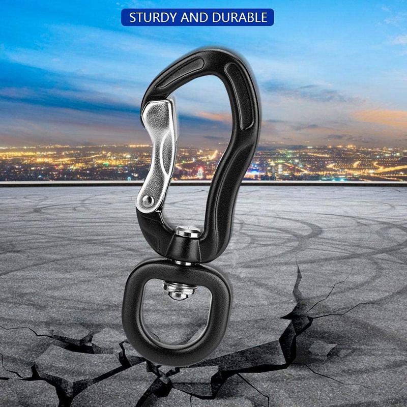 Standard Natural Aluminum Carabiner Hook , Swivel carabiner at Rs