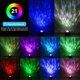 thumbnail image 2 of Proyector de cielo estrellado con 21 modos de iluminación, luz nocturna LED con ondas de agua, reproductor de música Bluetooth y control remoto, 2 of 8