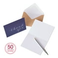 thumbnail image 3 of American Greetings Thank You Cards, Navy Blue with Brown Kraft-Style Envelopes (50-Count), 3 of 6