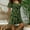 Army Green, variant on IDALL Summer Dresses,Casual Dresses Fashion Women Plus Size Casual Floral Print Short Sleeves O-Neck Short Dress Petite Dresses,Hawaiian Dresses,Modest Dresses Purple Dress 3XL