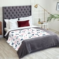 thumbnail image 5 of XMXT Throw Blankets, Love Letters Pattern Bed Blanket for Bedroom Sofa, 50 x 70 inches Multicolor, 5 of 9