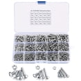 thumbnail image 1 of 520 tornillos con tuerca, tornillos de cabeza hexagonal de acero inoxidable M3/M4/M5 con perno y tuerca, combo de enchufe de botón, 1 of 5
