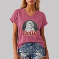 thumbnail image 2 of JCCXIN Womens Vintage Dolly Shirt V Neck Short Sleeve Graphic Tee for Parton Fans Retro Casual T-Shirt, 2 of 6