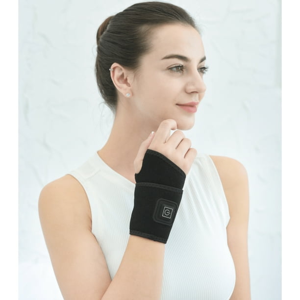 Hand and Wrist Heated Wrap , Heating Pad Hand Support and Compression Brace with Moist Heat for