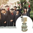 thumbnail image 4 of PENGXIANG Letter Card Double Layer Multi Holes Easy Assembly Money Holder Ornament 2023 Graduation Season Wooden Money Rack, 4 of 10