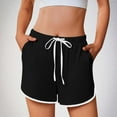 thumbnail image 2 of FAIWAD Athletic Shorts for Women Elastic Waist Drawstring Quick Dry Sweat Shorts Summer Workout Pockets Shorts, 2 of 8