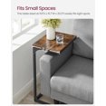 thumbnail image 3 of VASAGLE C-Shaped End Table Sofa Side Table Couch Table with Metal Frame for Living Room Bedroom, 3 of 10
