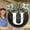 U, variant on FUNING 26 English Letters Funny Welcome Sign Front Door Wreath Rustic Round Outdoor Indoor Farmhouse Porch Wooden Decoration Fall Home Wall Decor