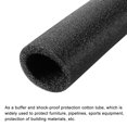 thumbnail image 4 of Uxcell Foam Tube Sponge Protective Sleeve Heat Preservation Black 40mm(1.57 Inch) ID for Pipe Insulation, Pack of 2, 4 of 5