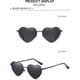 thumbnail image 2 of Vintage Rimless Love Heart Sunglasses - Metal Frame For Women Men Trendy Frameless Red Pink Heart Shaped Glasses Party Funky, 2 of 5