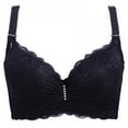 thumbnail image 1 of Ame Women Sexy Lace Thin 3/4 Cup Bras Adjustablae Breathable Plus Size Bras Underwear, 1 of 3