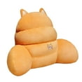 thumbnail image 1 of Cojín de respaldo Cojín de silla con reposabrazos Cojín de cintura para la comodidad de la cama Respaldo de felpa Amarillo, 1 of 9