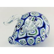 Art Glass Millefiori Chunky Pig Piggie Paperweight