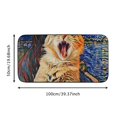 thumbnail image 5 of FANNA Cat Yawning Square Doormat Non-Slip Durable Household Goods Entrance Mat Wool Felt Pet Mat Home Entrance Outside Entry 19.68*39.37in 19.68*47.24in 19.68*39.37 in, 5 of 6
