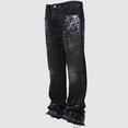 thumbnail image 2 of kamemir Mens Jeans Regular Fit Men's and Big and Tall Relaxed Fit Jeans(Black,L), 2 of 5