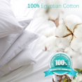 thumbnail image 3 of 4 Pack Zippered Pillow Protector Queen Size White, 400 Thread Count 100% Egyptian Cotton Pillow Covers Pillowcases, 3 of 6