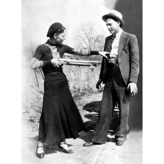 Bonnie Parker And Clyde Barrow History (18 x 24)