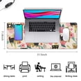 thumbnail image 5 of Long Mouse Pads for Desk,Yorkie Dog and Pioneer Flower Desk Mats on Top Of Desks, Desk Mouse Pad Extra Large with 3mm Non-Slip Base and Stitched Edge for Gaming,Office,Work,Home 31.5"x11.8", 5 of 6