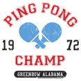 thumbnail image 2 of Men's Forrest Gump Ping Pong Champ  Graphic T-Shirt, 2 of 5