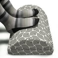 thumbnail image 3 of Minimalist Foot Rest, Geometric Circles Pattern Abstract Dots Spouts Weaving Motif Art, Non-Slip Backing Ergonomic Memory Foam Leg Support for Office, Eggshell and Charcoal Grey, by Ambesonne, 3 of 5