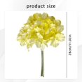 thumbnail image 3 of 4 Bouquets Silk Hydrangea Artificial Flowers, Dried Style Fake Hydrangea Stems, Faux Fall Floral for Wedding, Baby Shower & Table Centerpiece Decor, Yellow, 11in, 3 of 5