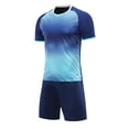 thumbnail image 2 of Doomiva Kids Boys Girls Soccer Basketball Uniform Jerseys Outfits Practice Sports Shirts and Shorts Navy Blue S, 2 of 10