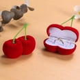 thumbnail image 3 of CIYISON Handy Jewelry Storage Box Cherry Shaped Jewellery Organizer Case for Women Girls, 3 of 13